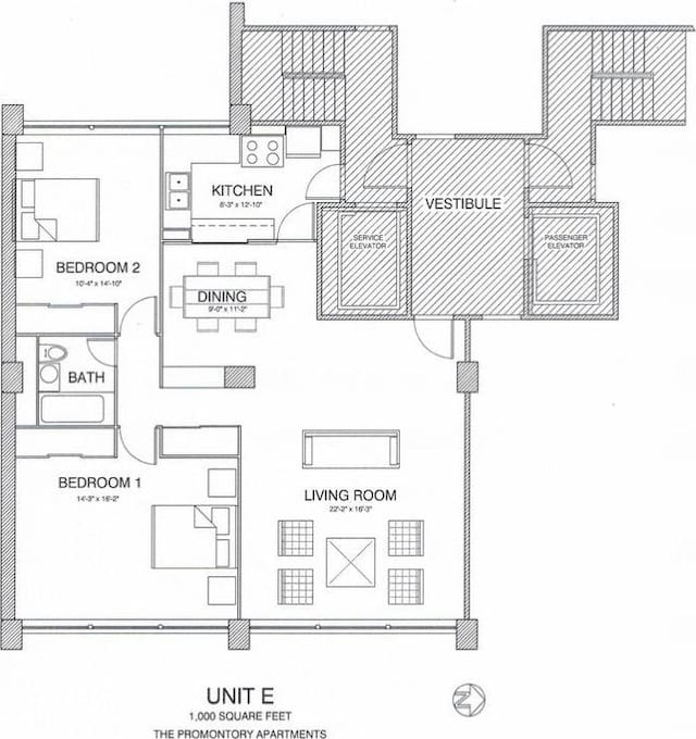 5532 S Shore Dr Unit 6E, Chicago, IL 60637 - view of home floor plan