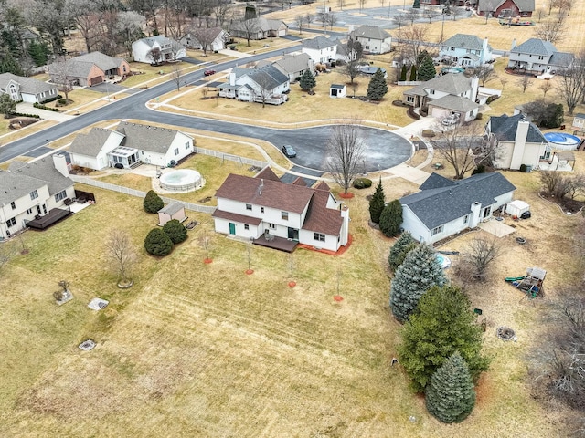 drone / aerial view featuring a residential view