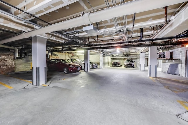 view of parking deck