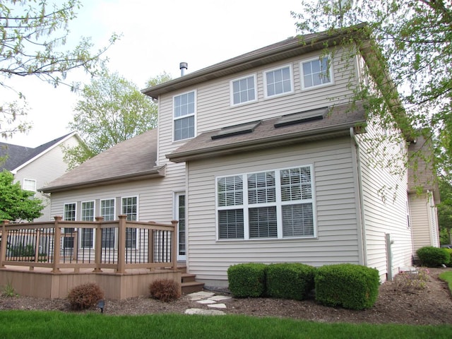 26403 W Red Apple Rd, Plainfield, IL 60585 - back of property featuring a wooden deck