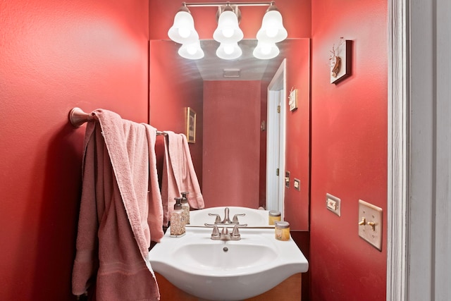 bathroom with a sink