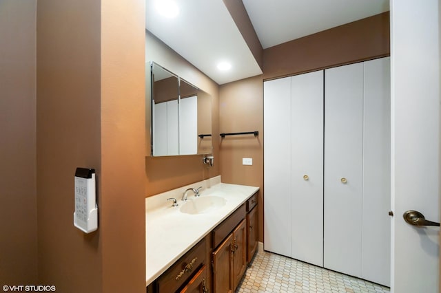 bathroom featuring vanity