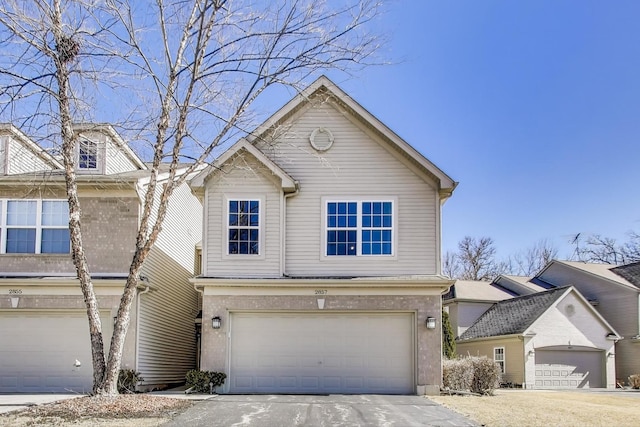 traditional-style home with an attached garage