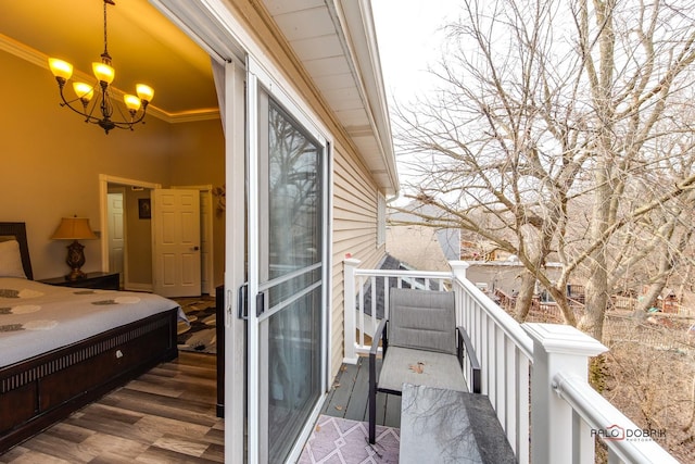 balcony with a hot tub