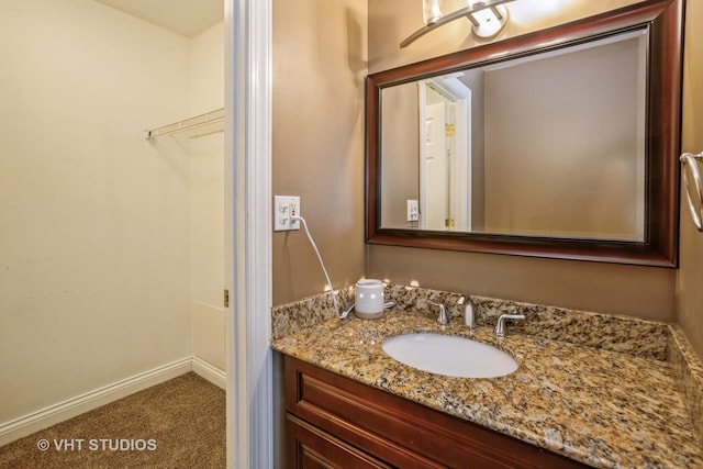 1012 N Bayside Dr, Palatine, IL 60074 - bathroom featuring baseboards and vanity