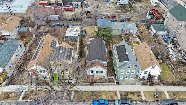 bird's eye view featuring a residential view