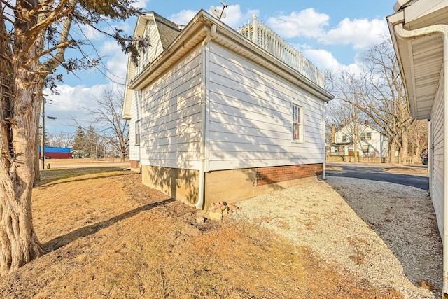 view of side of property