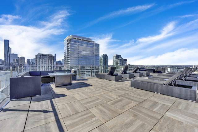 view of patio / terrace featuring a city view