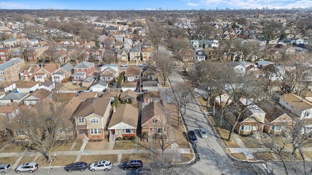 aerial view featuring a residential view