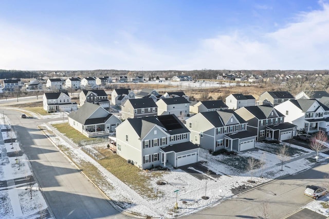 birds eye view of property featuring a residential view