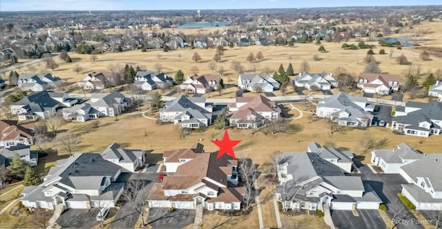 drone / aerial view featuring a residential view