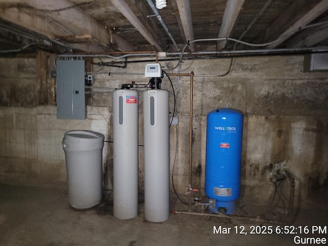 utility room featuring electric panel