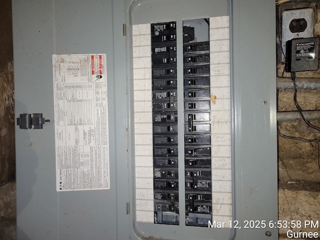 utility room with electric panel