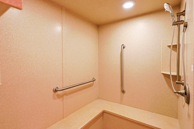 704 Doral Dr, Marengo, IL 60152 - bathroom featuring a shower and recessed lighting
