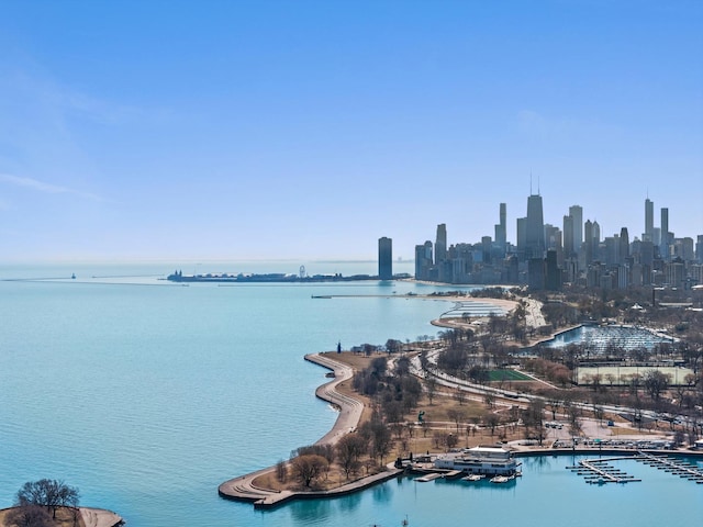 water view featuring a view of city