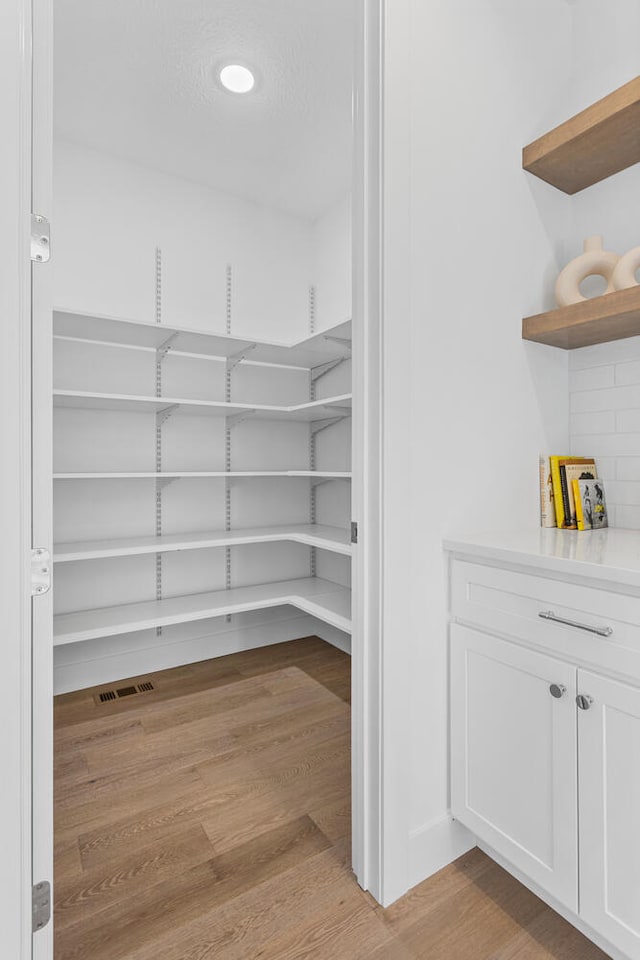 pantry with visible vents