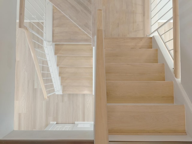 view of stairway