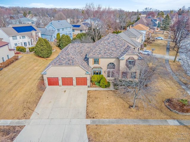 drone / aerial view featuring a residential view