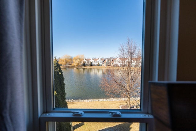 water view with a residential view