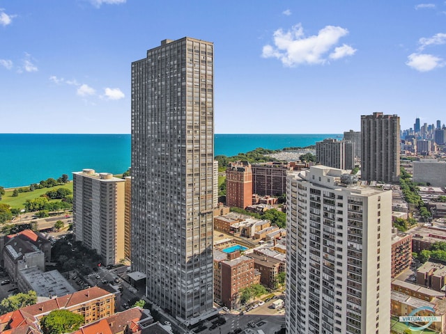 city view with a water view