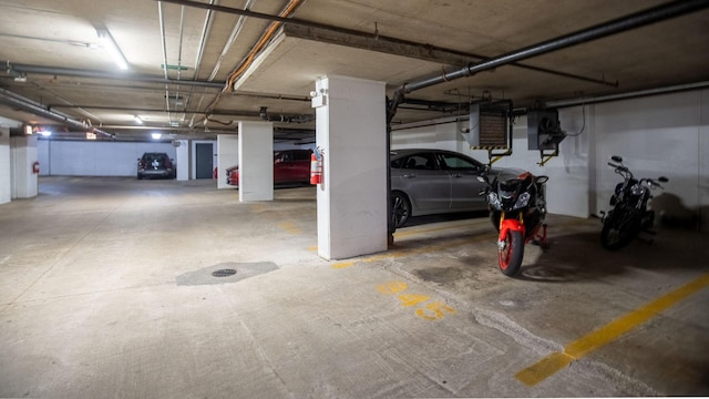 view of parking deck