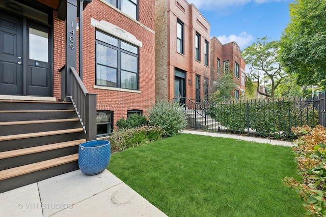 view of property featuring fence