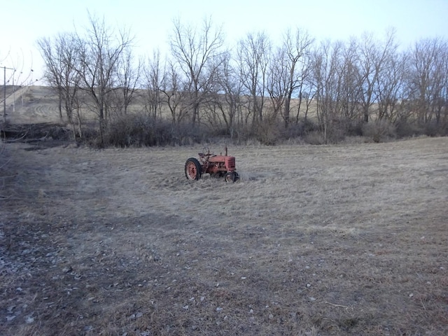 view of yard featuring a rural view