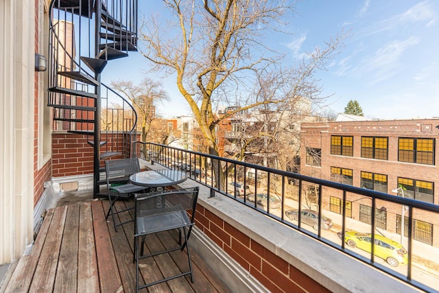 view of balcony