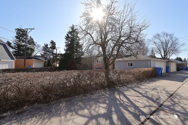 view of home's exterior featuring a garage