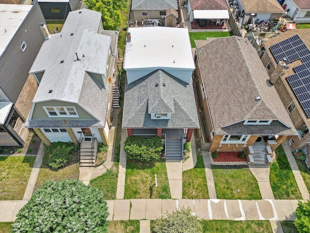 birds eye view of property featuring a residential view