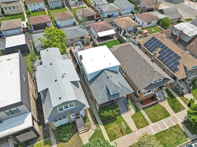 birds eye view of property featuring a residential view