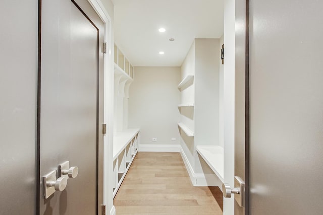 interior space with light wood-style floors