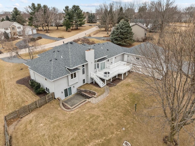 birds eye view of property