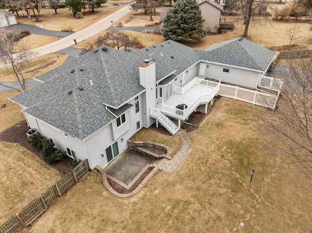 birds eye view of property