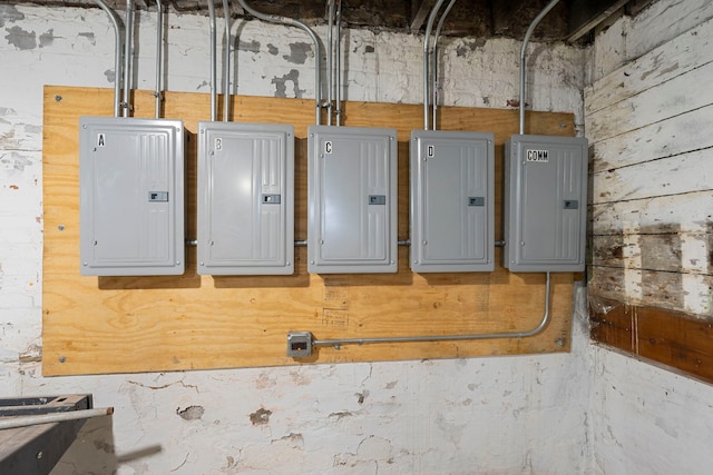 utility room featuring electric panel