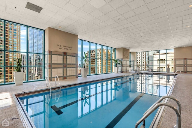 pool with a sink