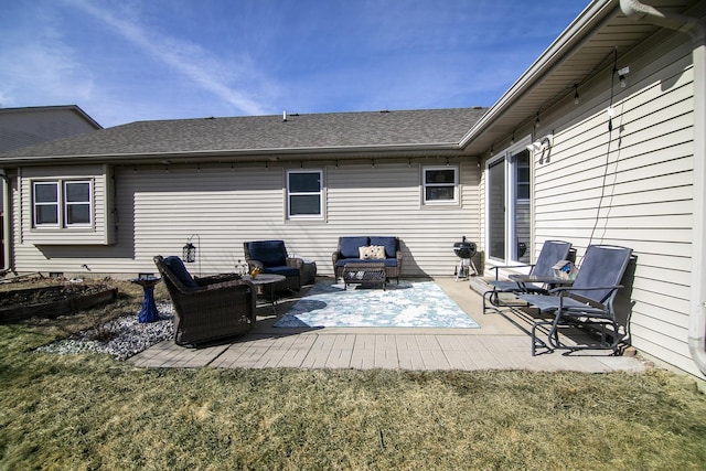 view of patio / terrace featuring an outdoor living space