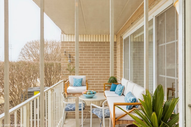 balcony with outdoor lounge area