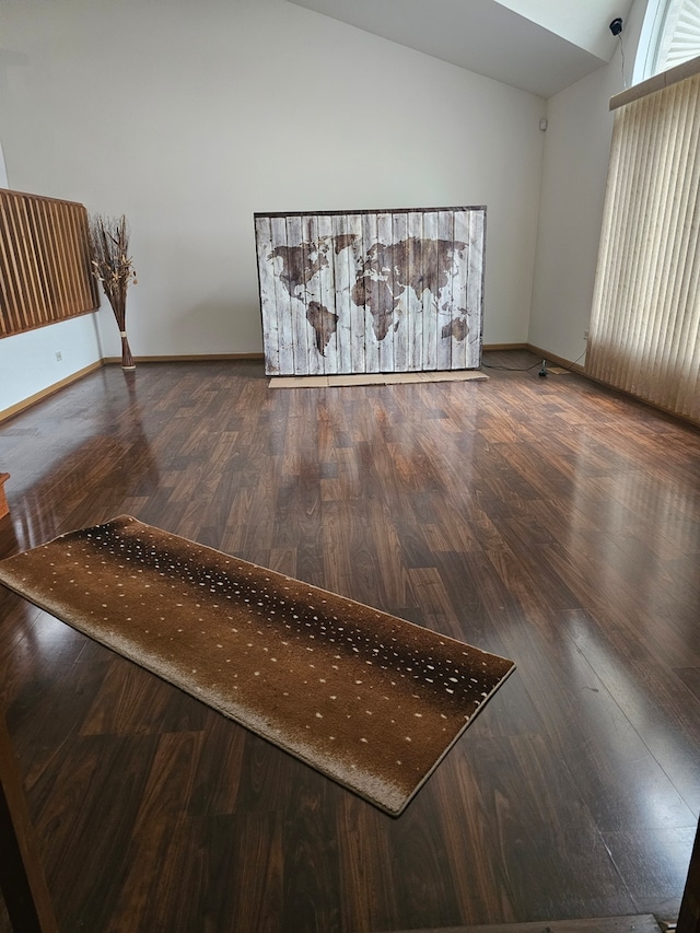 room details featuring wood finished floors and baseboards