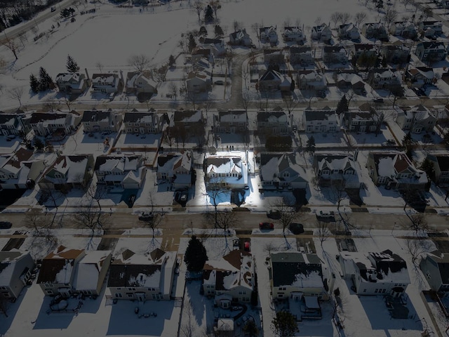 birds eye view of property featuring a residential view