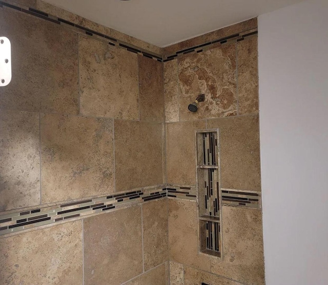 room details featuring tiled shower