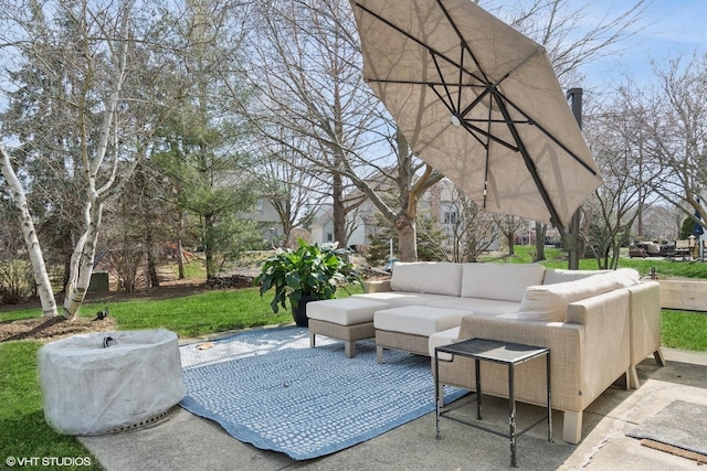 view of patio / terrace with outdoor lounge area