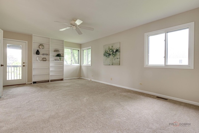 621 Raintree Rd, Buffalo Grove, IL 60089 - carpeted spare room with ceiling fan and plenty of natural light