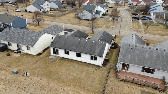 aerial view featuring a residential view