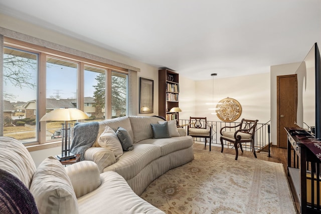 living room featuring wood finished floors