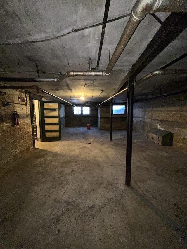 view of basement