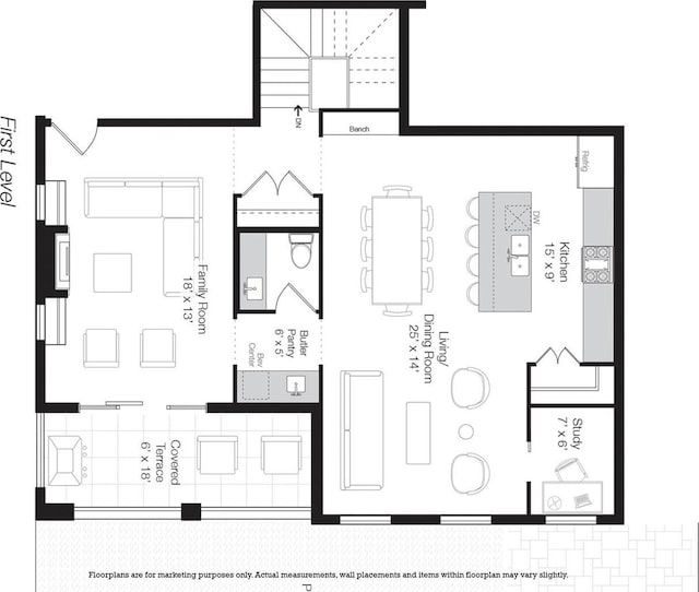 2832 N Racine Ave Unit 1E, Chicago, IL 60657 - property floor plan