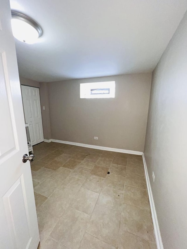 interior space with baseboards