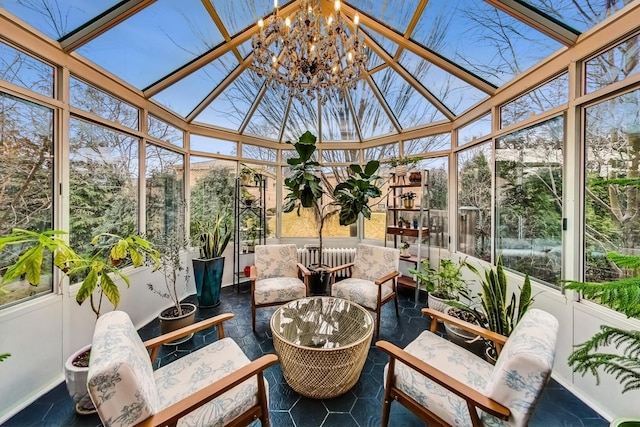 view of sunroom