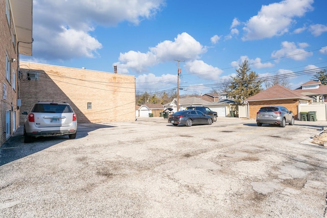 view of uncovered parking lot